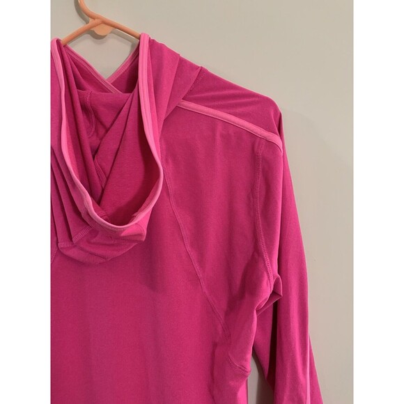 Hind Pink Stretch Pullover Activewear Hoodie Women's Size Medium Long Sleeve - Picture 5 of 5